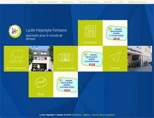 Tablet Screenshot of lyceehfontaine.fr